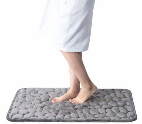 Cobblestone Embossed Bathroom Bath Mat