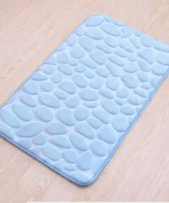 Cobblestone Embossed Bathroom Bath Mat