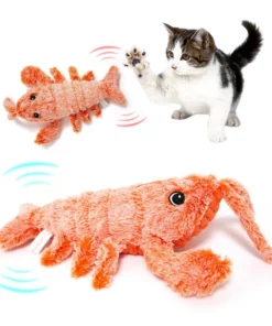 Electric Jumping Shrimp Cat Toy