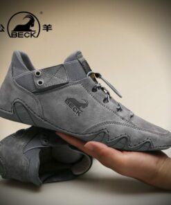 Italian Handmade Suede Velcro High Boots