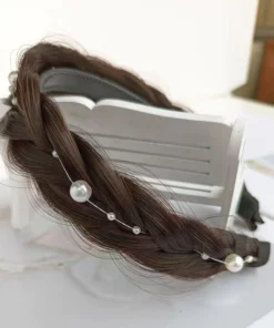 Fluffy Fishbone Wig Headband