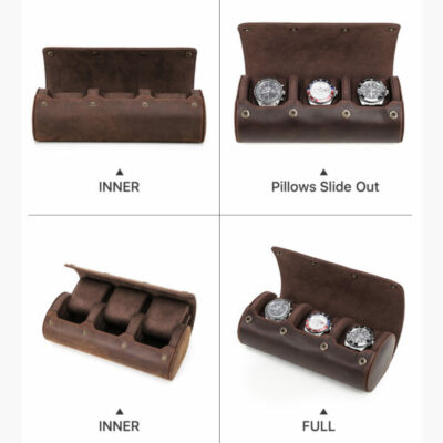 Luxury Leather Watch Holder Case