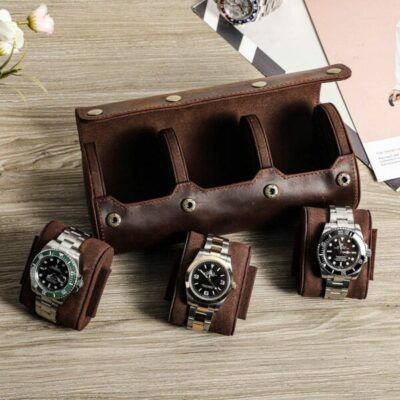 Luxury Leather Watch Holder Case