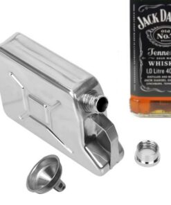 Mini Jerrycan Gasoline Liquor Hip Flask With Funnel