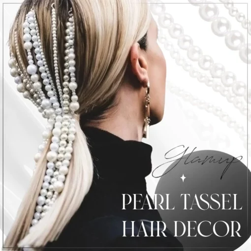 Adorno para el cabello con borlas de perlas