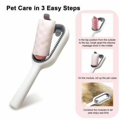 Cat Hair Removal Massaging Shell Comb