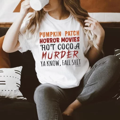 Samarreta Hot Cocoa de pel·lícules de terror de Pumpkin Patch