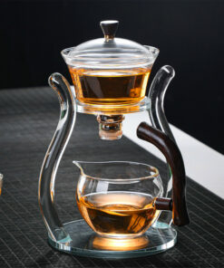 Magnetic Rotating Glass Teapot