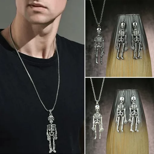 Retro Skelett Man Halsband