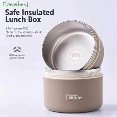 Portable Insulated Lunch Container Set