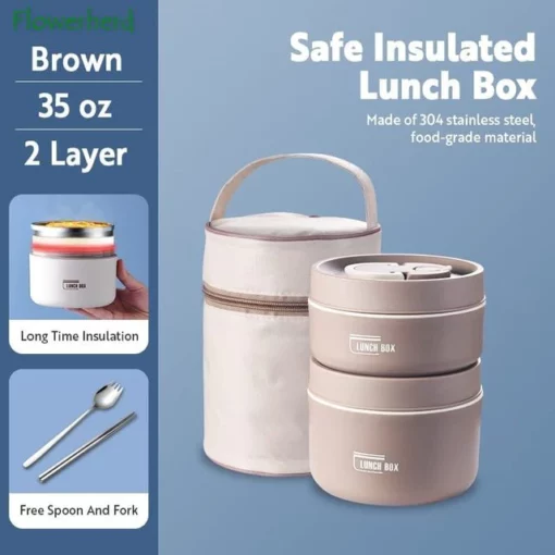 Tragbares isoliertes Lunch-Container-Set