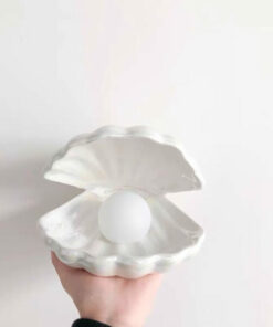 Ceramic Pearl Oyster Lamp