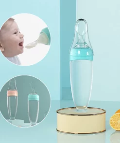 Silicone Squeeze Feeding Spoon