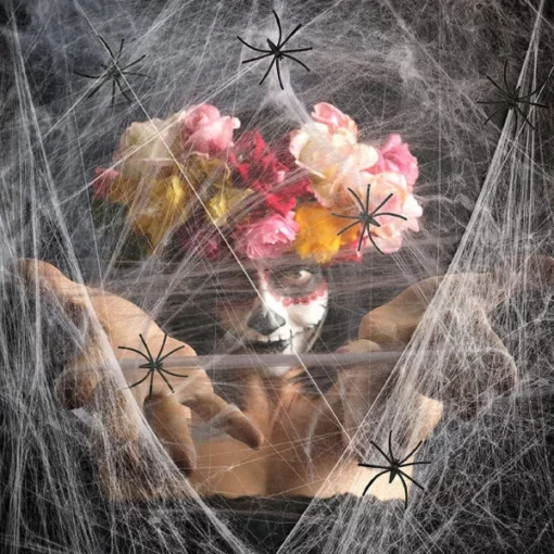 Spooky Halloween Spider Web Decor