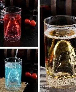 Transparent Shark Drinking Glass