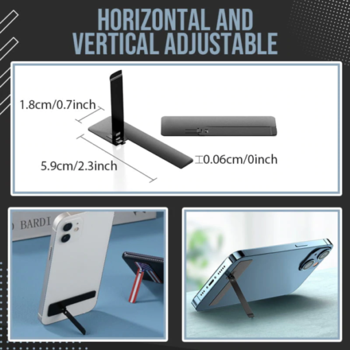 Ultra-thin Invisible Back Stick Mobile Xov tooj Case Stand