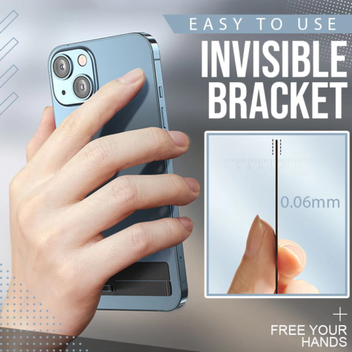 Ultratynd Invisible Back Stick Mobiltelefon Case Stand