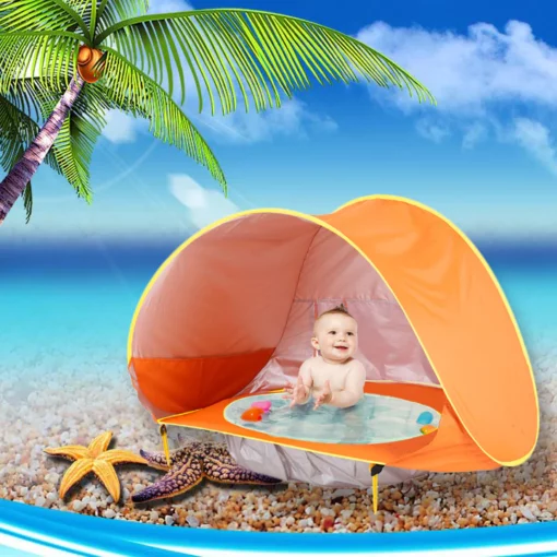Воданепранікальная дзіцячая пляжная палатка