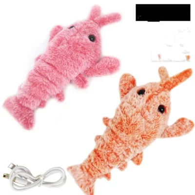 Electric Jumping Shrimp Cat Toy