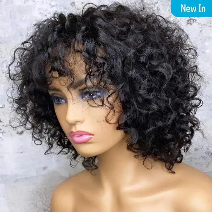 Florence Curly Bang Wig