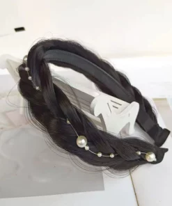 Fluffy Fishbone Wig Headband