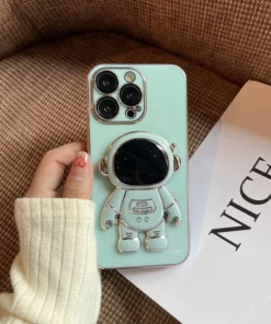 Astronaut Folding Bracket iPhone Case With Camera Protector