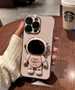 Astronaut Folding Bracket iPhone Case With Camera Protector