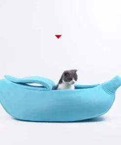 Winter Warm Cat Sleeping Banana Bag