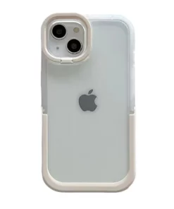 Double Stand Transparent TPU iPhone Case