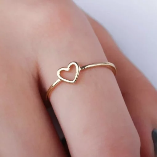 טבעת לב אהבה