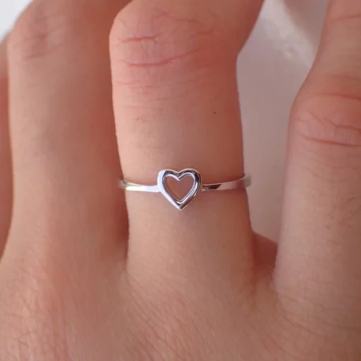 Láska srdce prsten