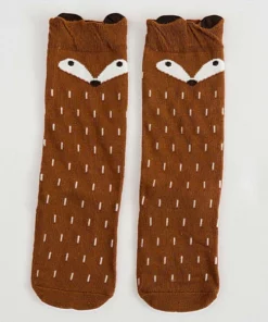Knee-high fox socks for babies