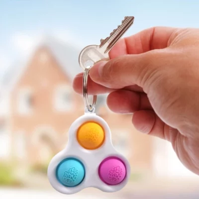 Anti-Stress Fidget Bubble Popper Keychain