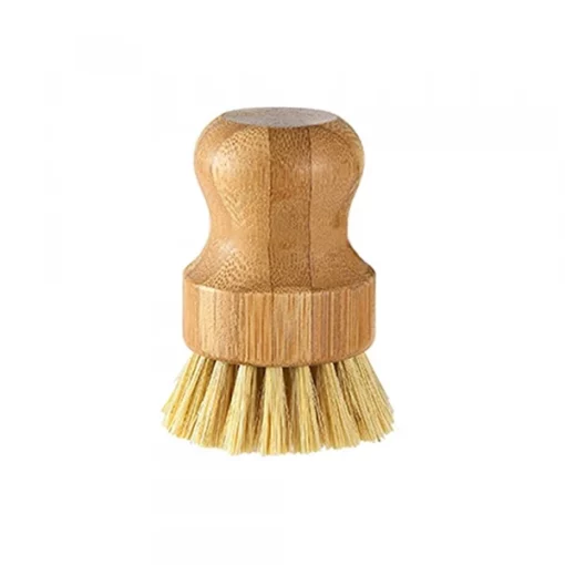 Spazzola per la pulizia dei capelli di bambù in sisal
