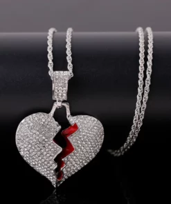 Broken Heart Chain Necklace