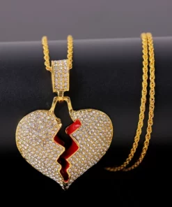 Broken Heart Chain Necklace