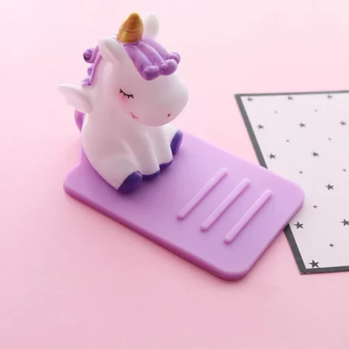 Simpatico supporto per telefono con unicorno