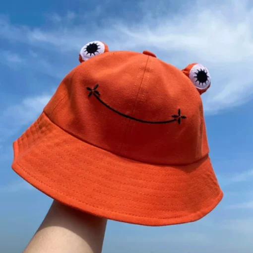 Sevimli Kurbağa Kova Şapkası