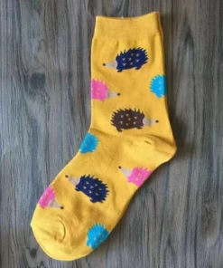 Cute Animal Print Hedgehog Socks