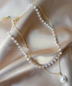 Pearl Layered Double Choker Necklace