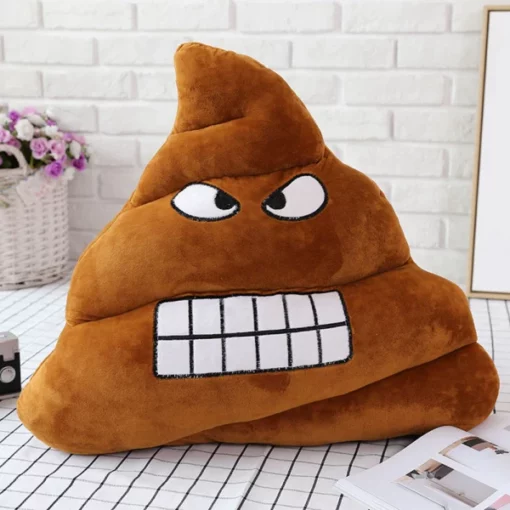 Плюшена възглавница Poop Emoji