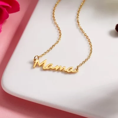 Letter Mama Necklace Gold Chain