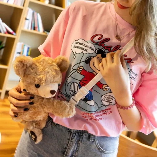 Fluffy & Fuzzy Hugging Teddy Bear Begi