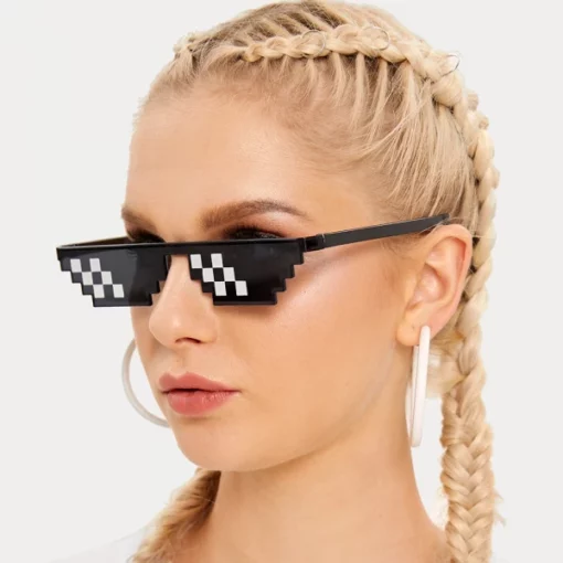 Cool nga Thug Life Meme Pixelated Sunglasses