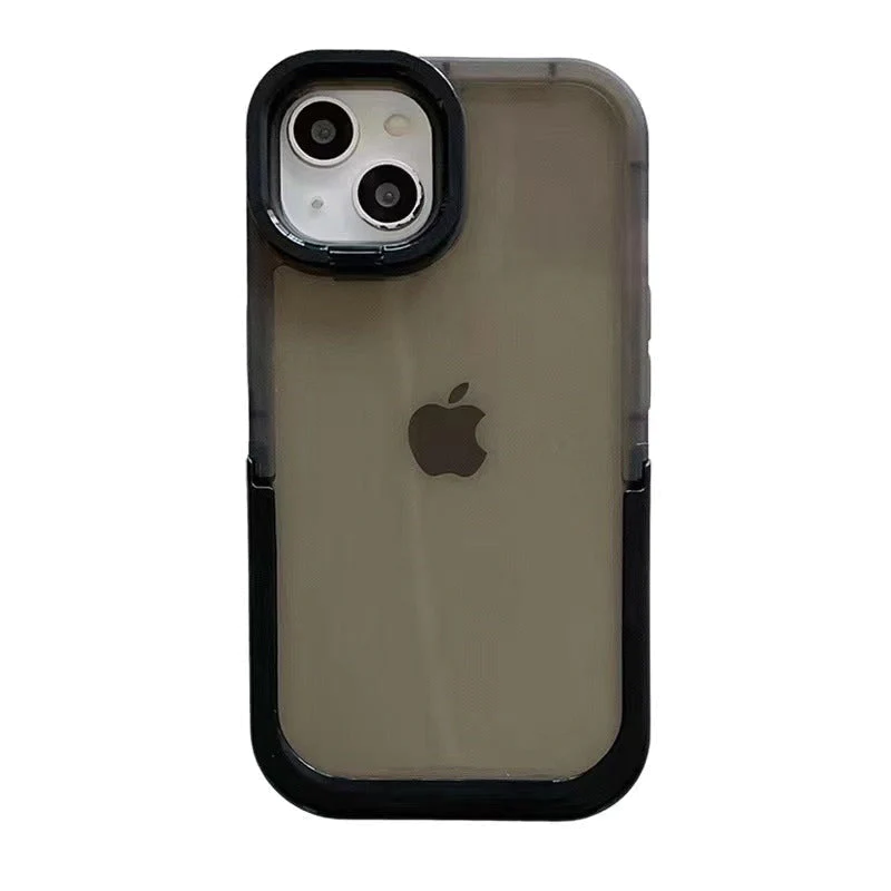 Double Stand Transparent TPU iPhone Case - Image 11