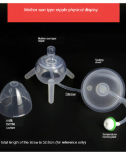 Newborn Baby Bottle with Straw