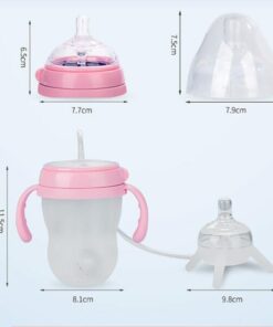 Newborn Baby Bottle with Straw