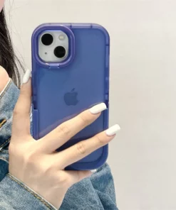 Double Stand Transparent TPU iPhone Case