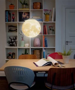 3D Hanging Moon Lamp For Home Decor