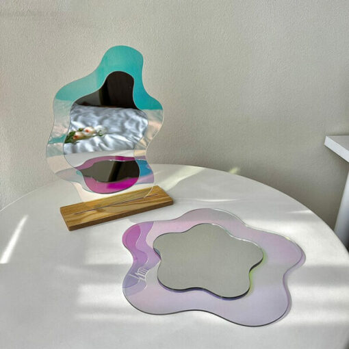 Decorative Wavy Colorful Mirror